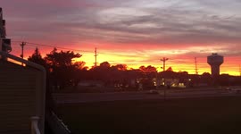 Magnificent, beautiful sunset colors Delaware sky
