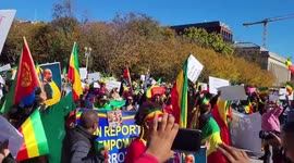 Demonstrators protest Biden administration at White House over Ethiopia's war-torn Tigray conflict