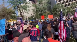 Thousands protest in Los Angeles against COVID-19 vaccination mandate