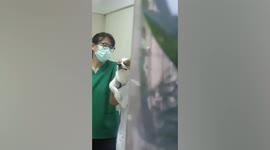 Pet dog makes hilarious funny face while getting vaccinated