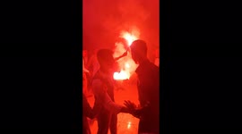 Red Fireworks Made The Egyptian Wedding So Awww