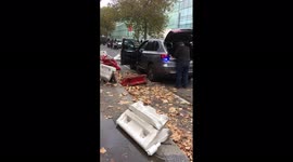 Man allegedly struck by police vehicle taken to hospital in London