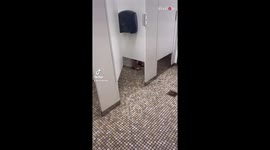 ''I know you're pooping' - Hilarious bathroom prank makes stranger VERY uncomfortable'