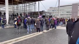 UK: Anti-Vaccine Passport Protest In Cardiff, Wales 3