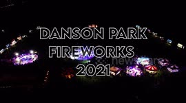 Bonfire Night in 4K drone footage is stunning sight