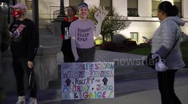 Locals protest Kyle Rittenhouse trial outside Kenosha courthouse