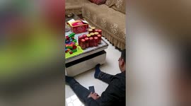 Chinese man bursts into tears after seeing bottles of tomato sauce made by deceased mother