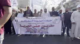 The Palestinian Freedom Movement in the Gaza Strip organized a solidarity march with prisoners on hunger strikes in Israeli prisons.
