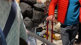Man plays trumpet in airport queue amid passport control e-gate outages in UK