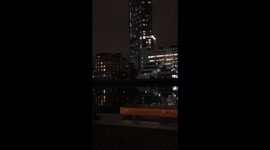 1st Base jumper from The Madison Building in Canary wharf, JUST the end of the jump