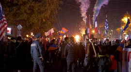 Thousands take part in anti-government protest in Yerevan, Armenia