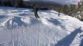 Two skiers in nasty head-on collision on slopes of Bulgaria