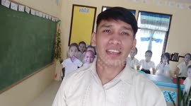 Teacher makes cardboard cut-outs of pupils to keep him company during school closure