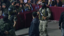 Palestinian militant group show off new rocket launchers to cheering supporters