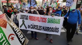 Thousands march in Madrid for self-determination of Western Sahara