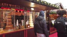 Christmas market kicks off on London's Trafalgar Square