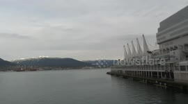 Canada Place Trade and Convention Centre and Cruise Ship Terminal Winter In Vancouver