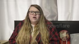 Moment transatlantic couple tie the knot via Zoom... despite NEVER meeting in real life