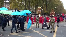 Floats, musicians and bright multi-coloured umbrellas at Lord Mayor Show 2021