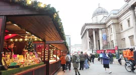 Christmas market in Trafalgar Square