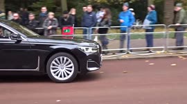 Diplomatic car of the Republic of Maldives having GPS issues on Remembrance Sunday 2021 - London