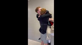 'His hero': Little brother overjoyed when Navy-deployed big brother stuns him at school after 2 years deployed