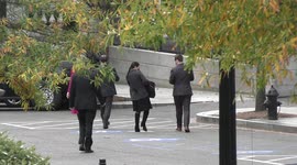 First Lady of the United States Jill Biden walks over to the Eisenhower Executive Office Building to deliver remarks at the annual Tribal Nations Summit in Washington, DC on November 15, 2021