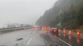 Roads closed in British Columbia as flooding and mudslides hit Canada