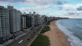Amazing beach at Praia Itaparica in Vila Velha - ES - BRAZIL