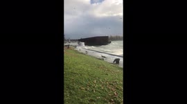 Canada: Barge Drifts In English Bay As Stormy Weather Hits Southern B.C. 2