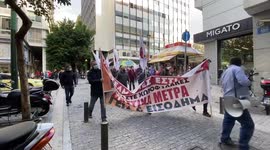 24-hour strike against new Covid-19 measures in Athens, Greece