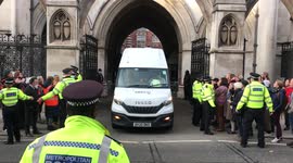 Nine Insulate Britain activists are jailed at the High Court in London, UK