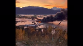Canada: Large Fire Erupts At RV Dealership In Flood-Stricken Abbotsford 2
