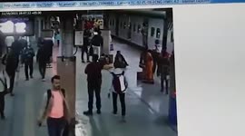 Woman falls while boarding running train, rescued in eastern India