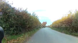 Dangerous Close Pass while cycling. YD55YMX Volvo V70 Silver close pass and near accident on Cross Houses to Atcham road. Front View Wednesday 17th November 2021 at about 2.30pm.