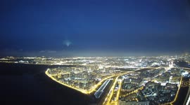 Spectacular shooting star explodes over St Petersburg in Russia