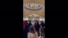 Supporters of Oklahoma death row inmate Julius Jones demand clemency at state capitol