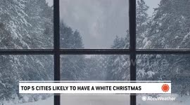 Top 5 cities most likely to see a white Christmas