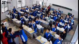 Chinese school pupil punches his teacher in front of students