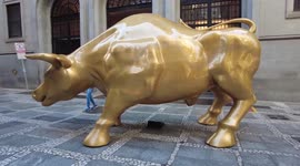 Charging bull installed in Sao Paulo, Brazil