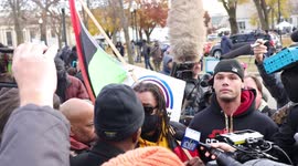 Outside the courthouse in Kenosha Wisconsin