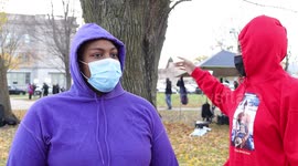 'I don't want there to be violence,' says woman unhappy with Rittenhouse verdict outside Kenosha courthouse