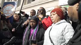 Jacob Blake's family reacts outside Kenosha courthouse following Kyle Rittenhouse verdict