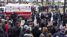 Person collapses outside courthouse during Kyle Rittenhouse verdict