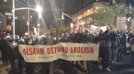Thousands protest in Brooklyn, New York following Kyle Rittenhouse verdict