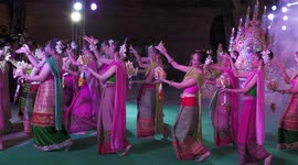 Thai Dancers performing at the Loy Krathong Festival in Chiang Mai