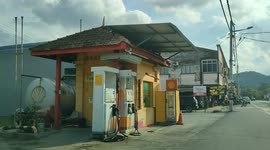 Probably world smallest Royal Dutch Shell fuel station is located in Malaysia