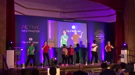 Step Change Studios dance company opened Active Westminster Awards 2021 at Porchester Hall in London
