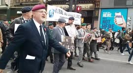 Group 'Global Veterans Alliance' joins demonstration against vaccine passports and mandates in London