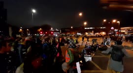 Insulate Britain protesters block major junction in Vauxhall, London
